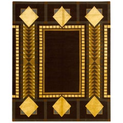 (After) Frank Lloyd Wright, Imperial Square Silk and Wool Rug