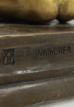 After Franz Bergman, Bronze Buddha Case That Opens to Expose Nude Goddess