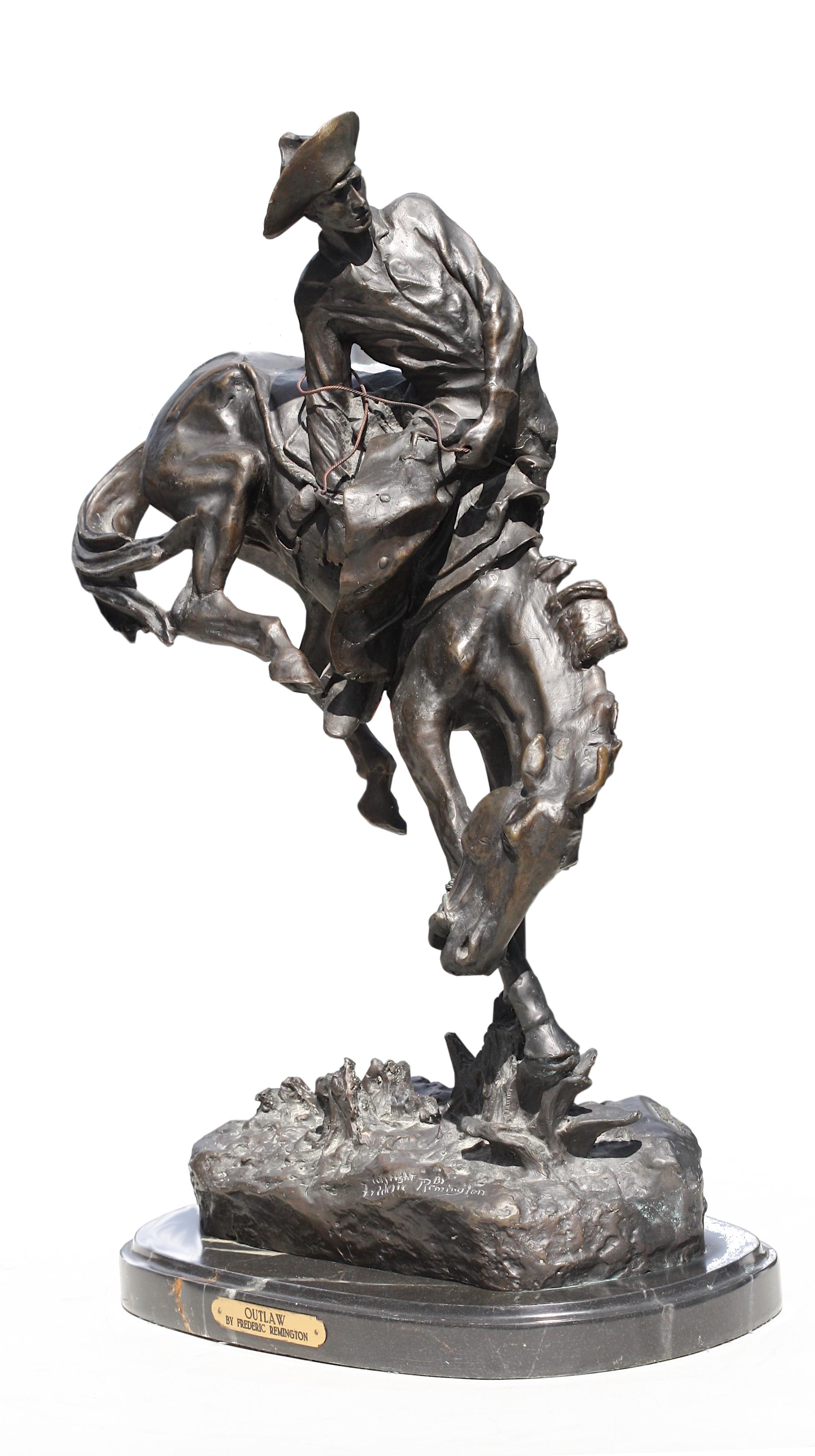 After, Frederic Remington, (American, 1861-1909) Bronze 8