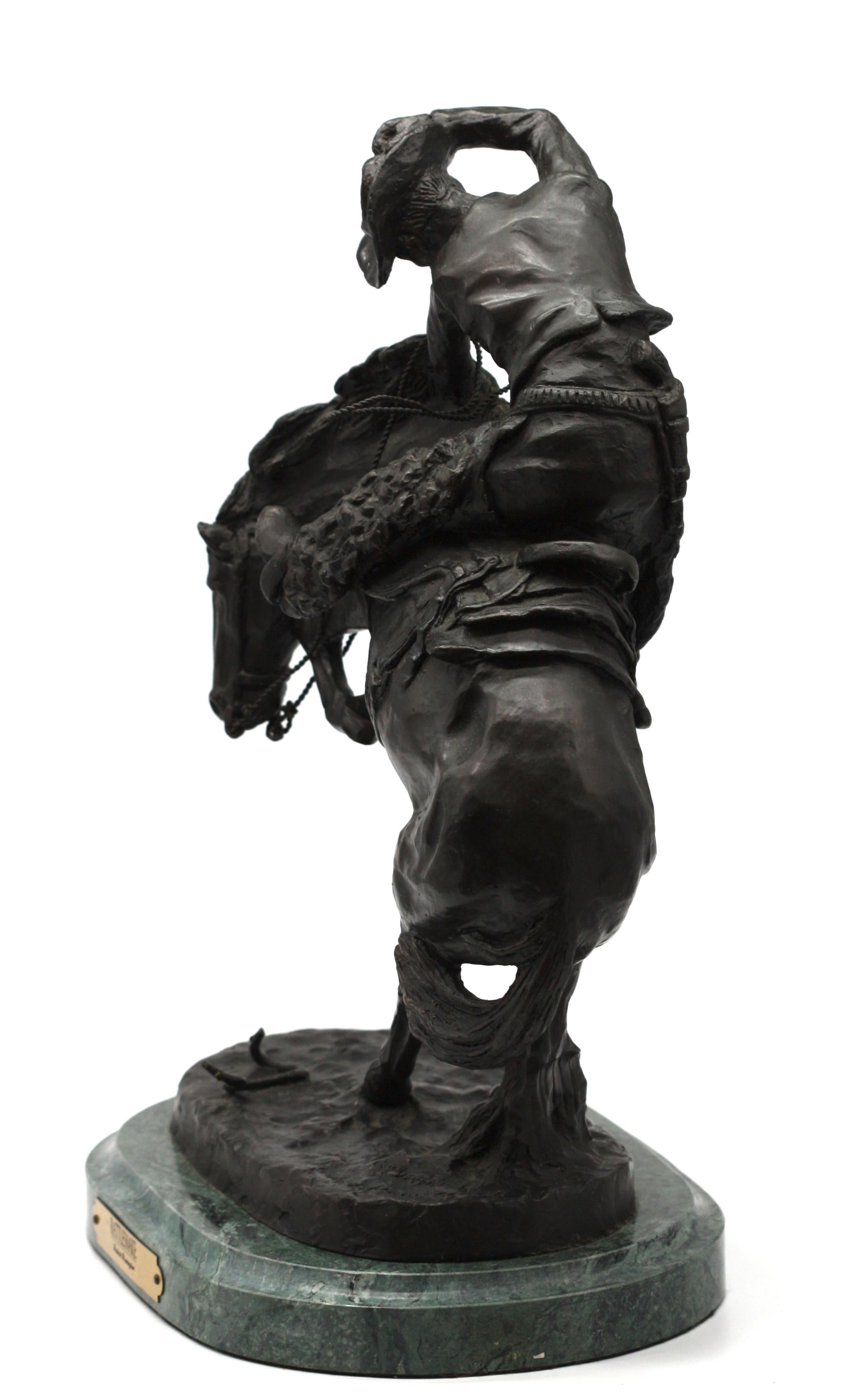 Dopo, Frederic Remington, (americano, 1861-1909), Bronzo In condizioni buone in vendita a West Palm Beach, FL
