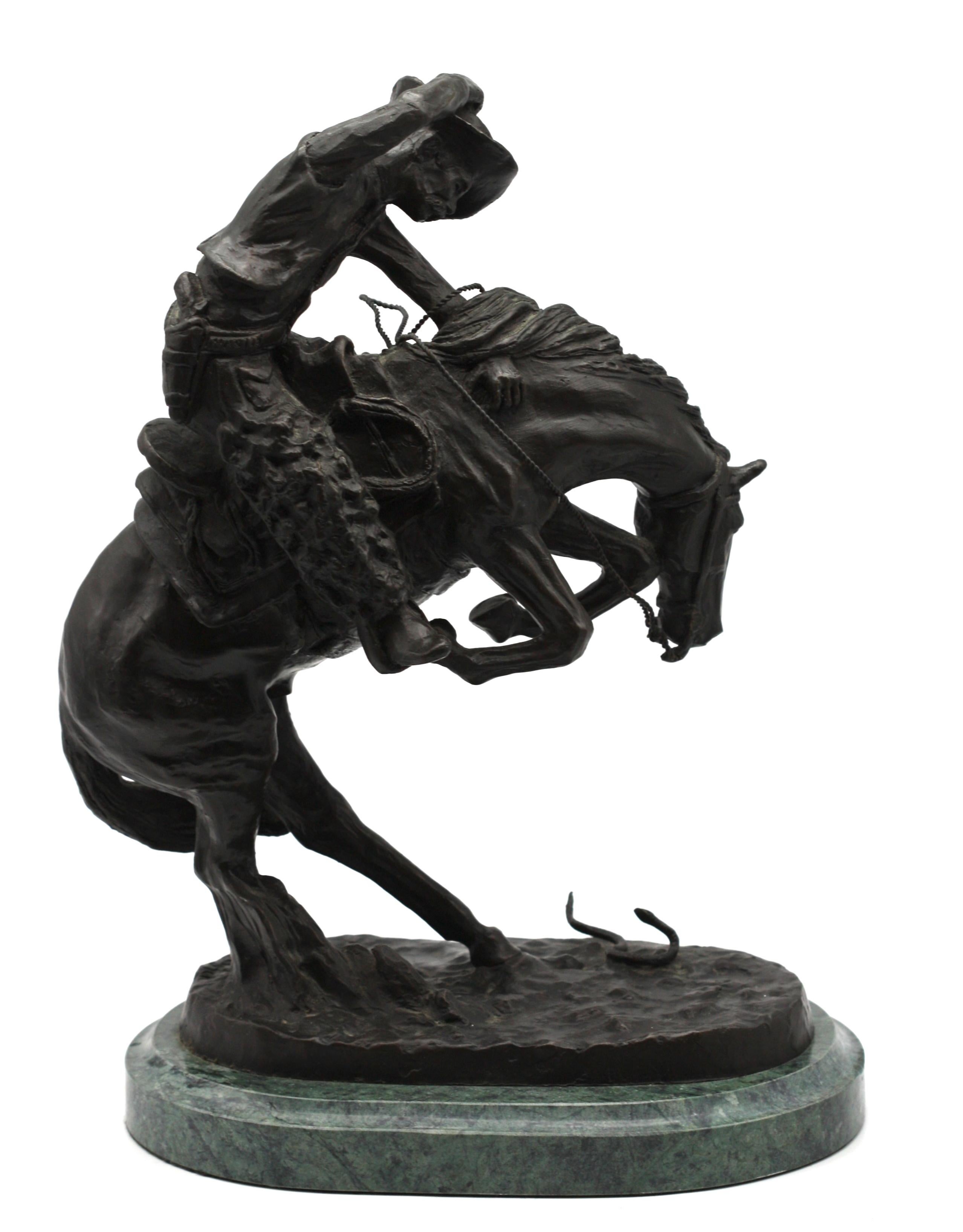 Dopo, Frederic Remington, (americano, 1861-1909), Bronzo in vendita 2