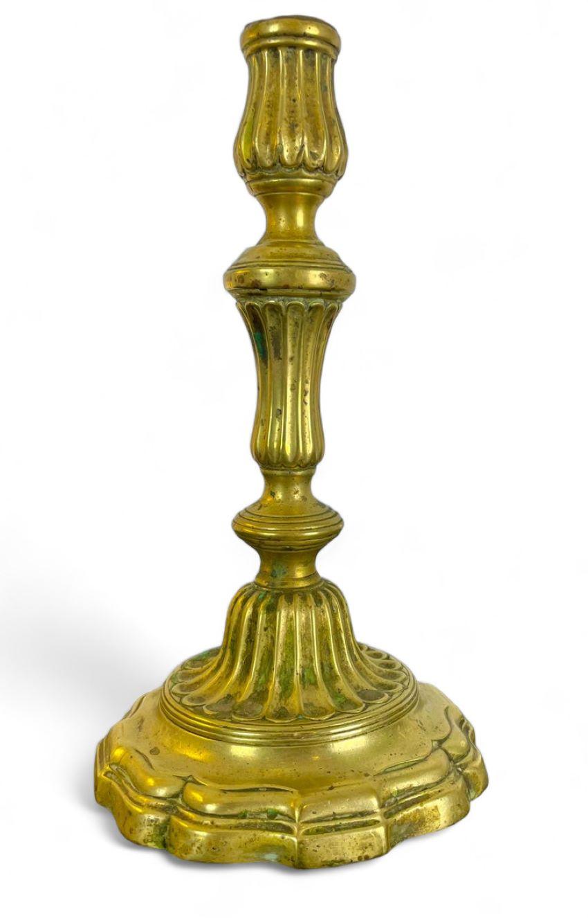 Bronze After F.T. Germain Flambeau candlestick in gilded bronze - Louis XV France 18th  For Sale
