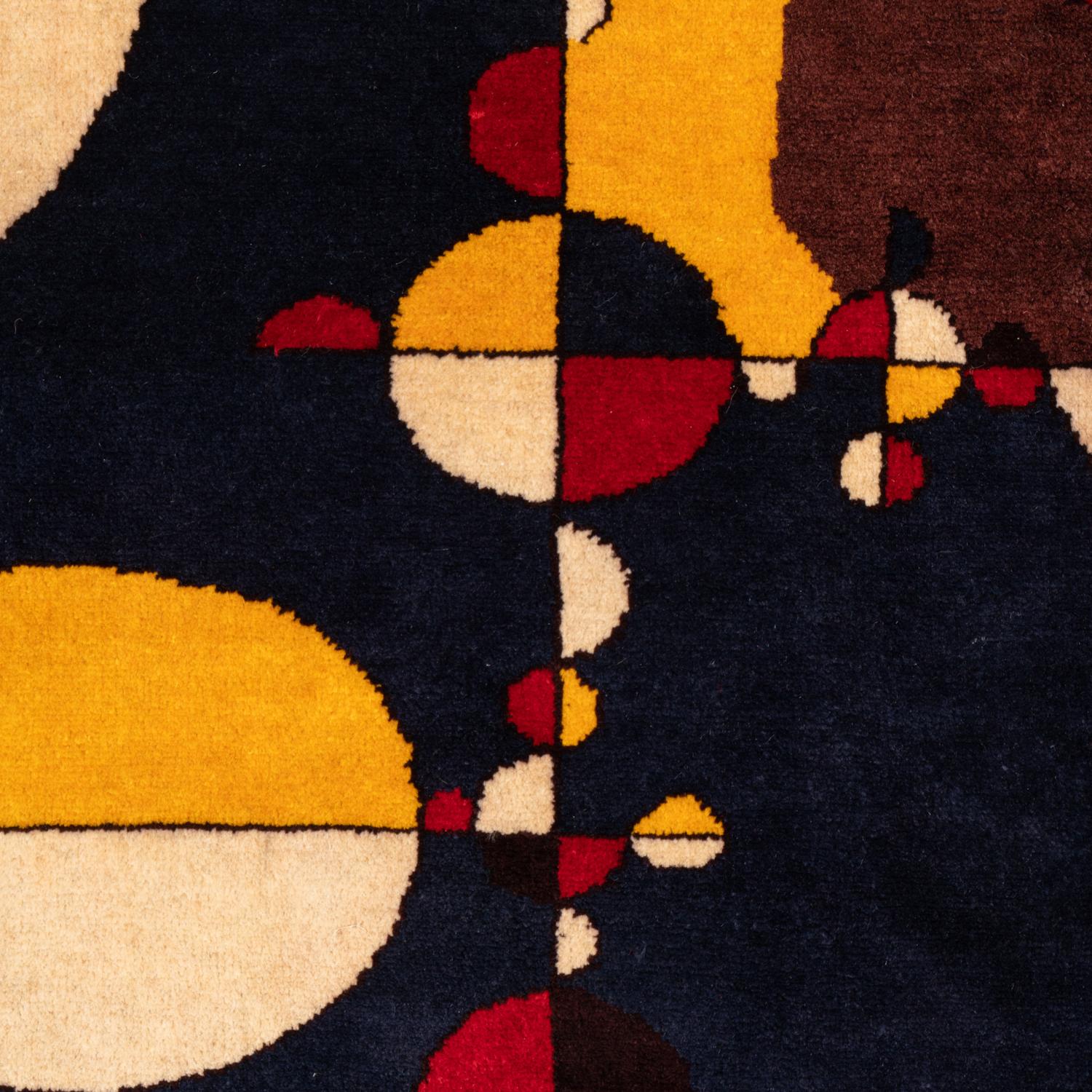 Tapis,	ou	tapisserie,	après	le site	travail	de	Gabriel	Orozco	intitulé	