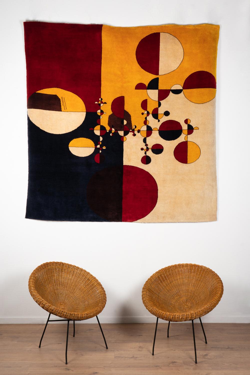 Unknown After Gabriel	Orozco,	Rug,	or	tapestry	« Samuraï	Tree	Variants ». Contemporary  For Sale