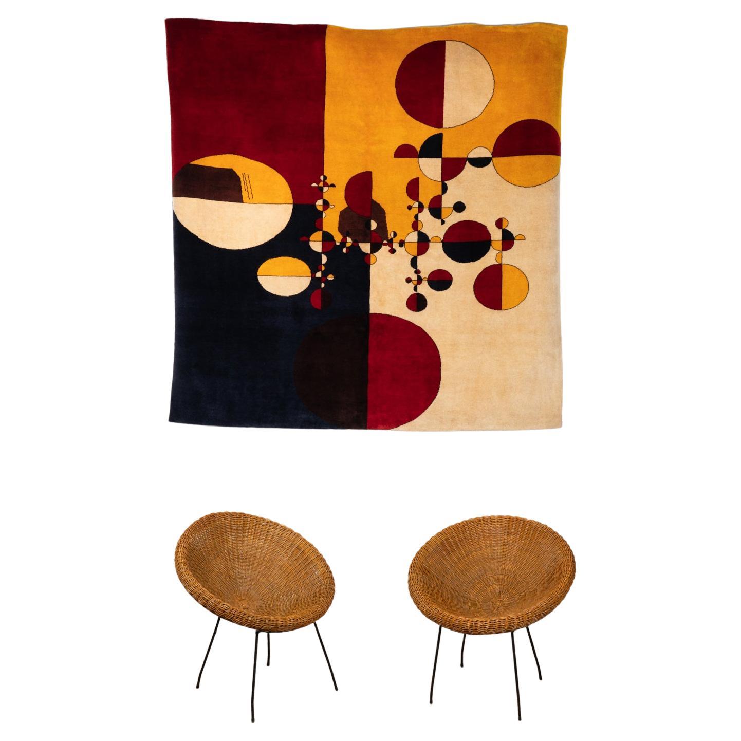 After Gabriel	Orozco,	Rug,	or	tapestry	« Samuraï	Tree	Variants ». Contemporary  For Sale