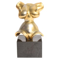 After Gaston Lachaise Bronze Female Torso by Nelson Rockefeller Collection
