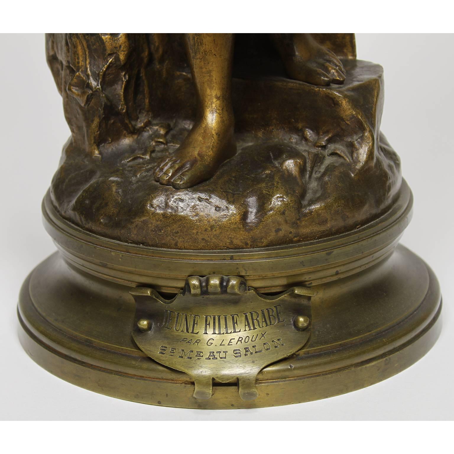 Français Sculpture française du 19ème siècle en bronze d'après Rebecca, d'après Gaston Leroux en vente