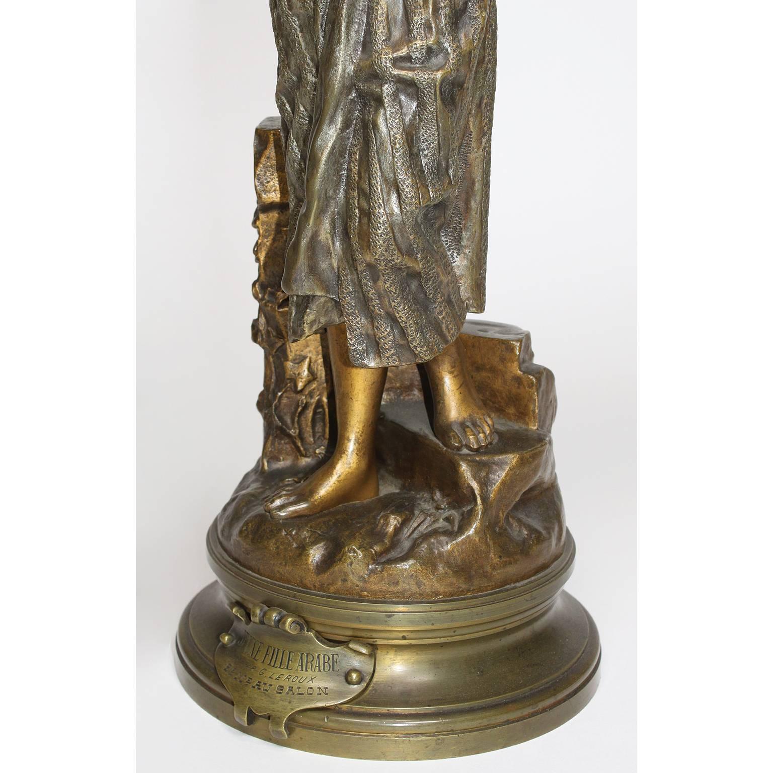 Greco Roman After Gaston Leroux French 19th Century Bronze Sculpture of Rebecca For Sale