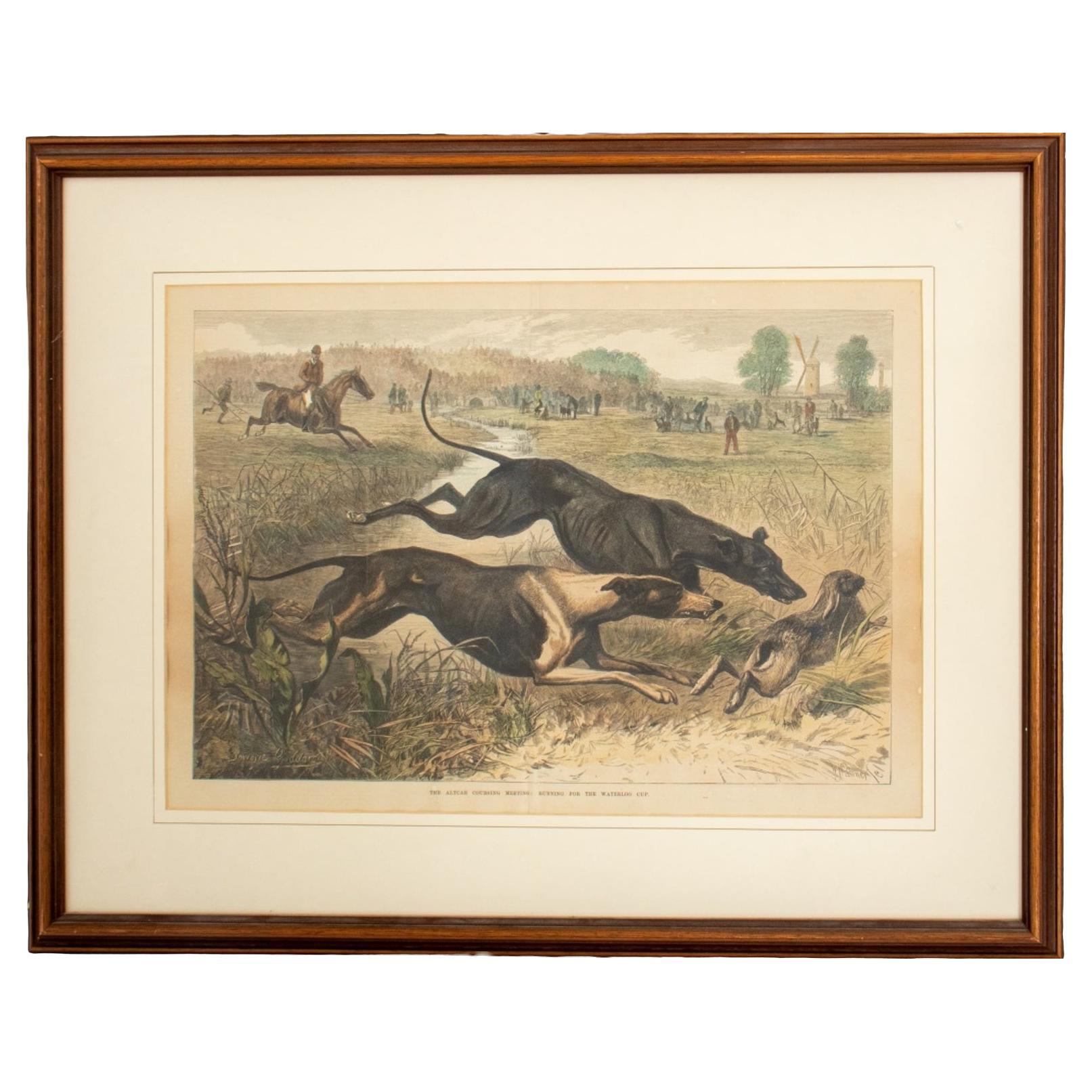 Gravure de chasse d'après George Bouverie Goddard en vente