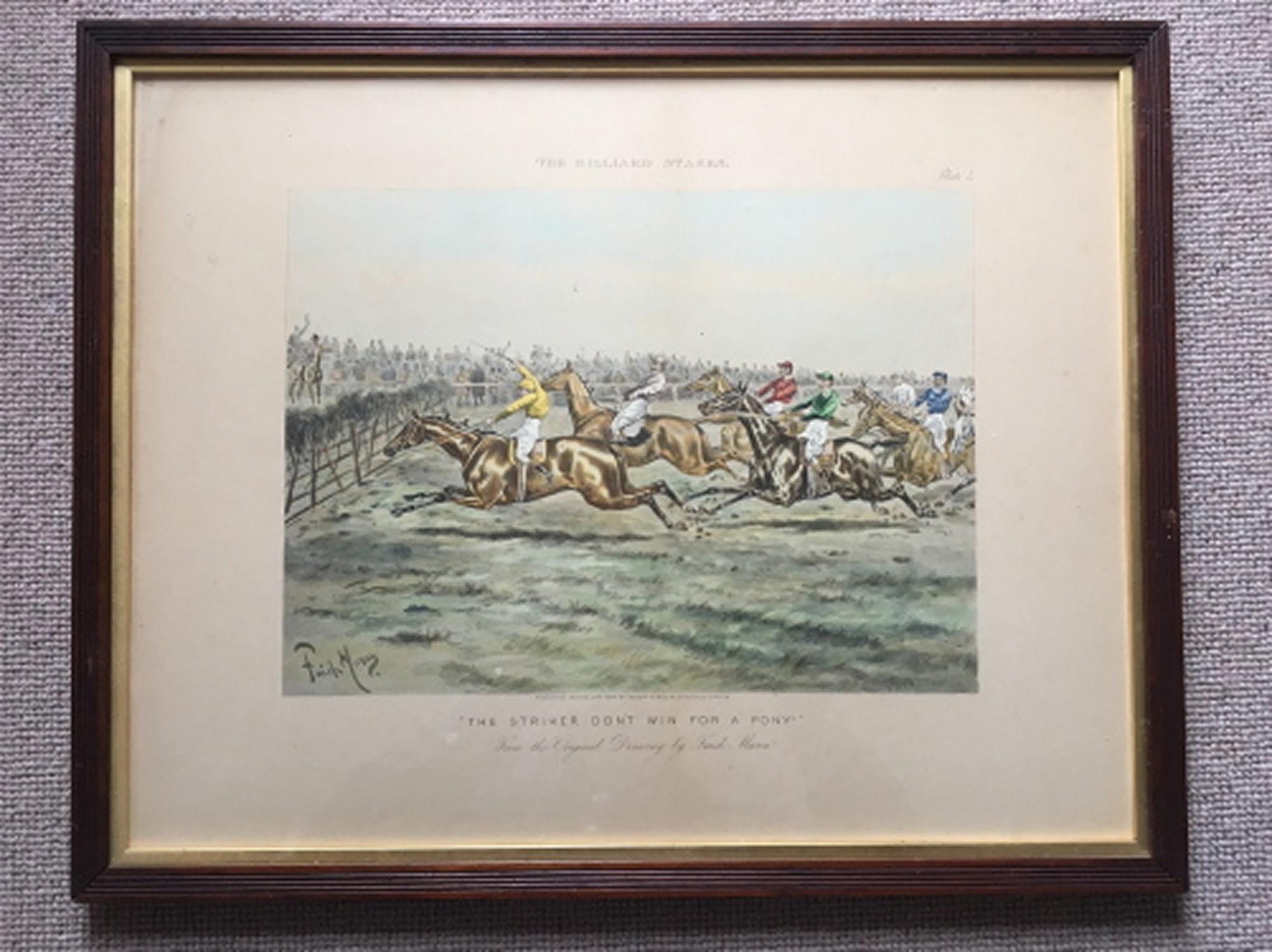 Britannique D'après George Finch Mason - un ensemble de quatre aquatintes - « The Billiard Stakes » en vente