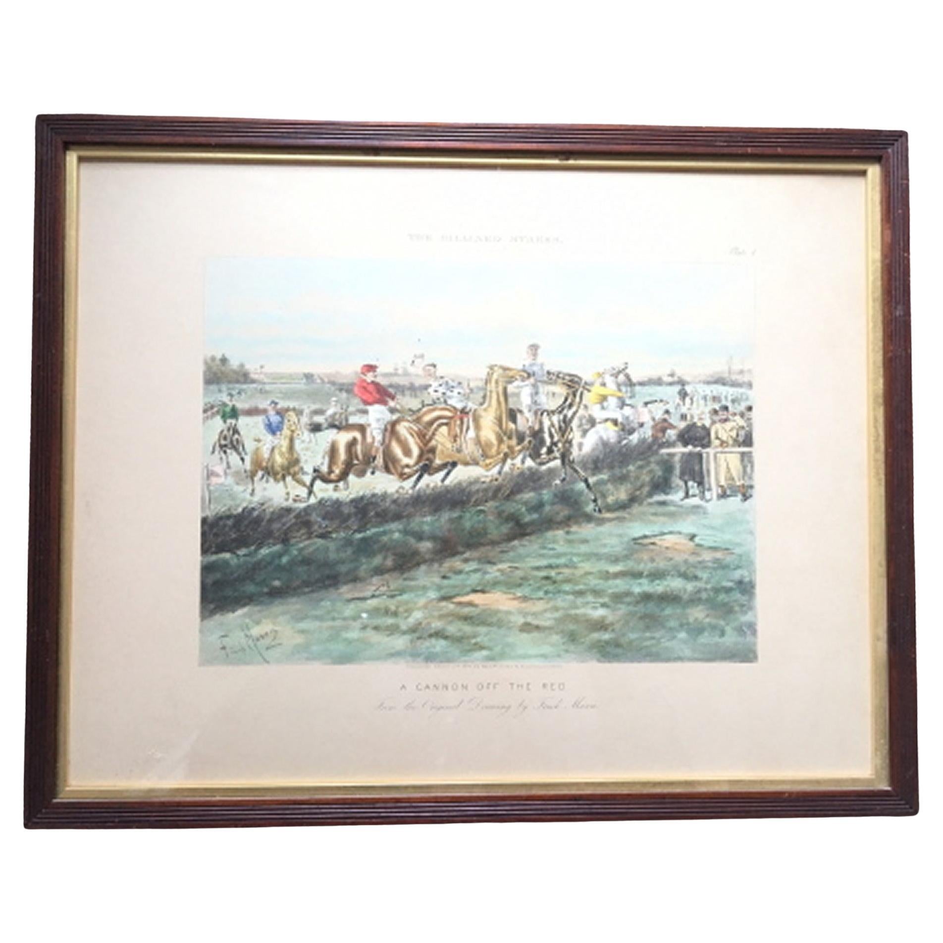 After George Finch Mason - a Set of Four Aquatints - 'the Billiard Stakes'