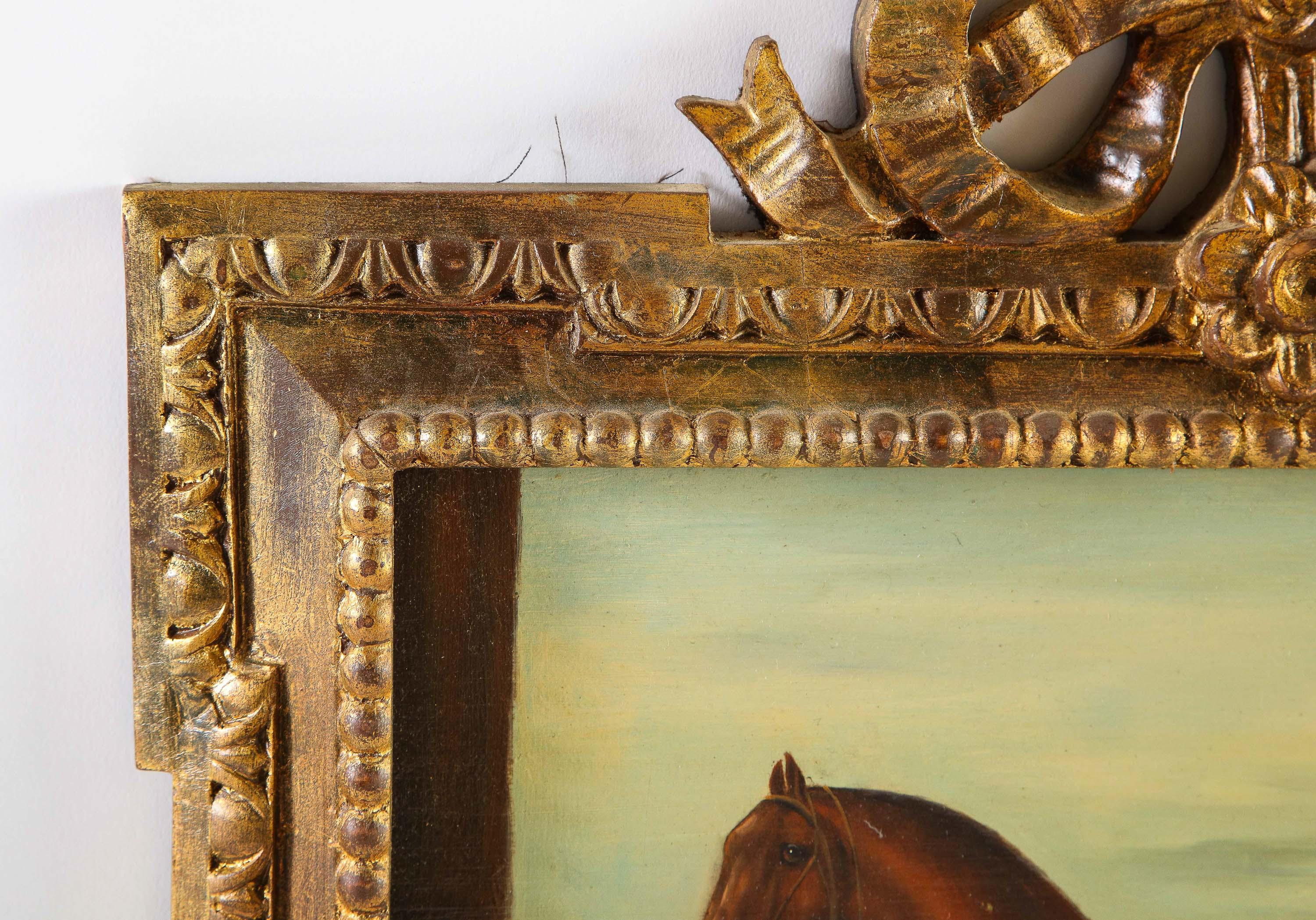 After George Stubbs (1724 - 1806) A Pair Of Horse Equestrian Paintings in Frames 6