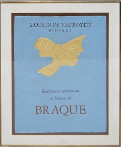 George Braque (French 1882-1963) after Tete de Femme in 23kt Gold