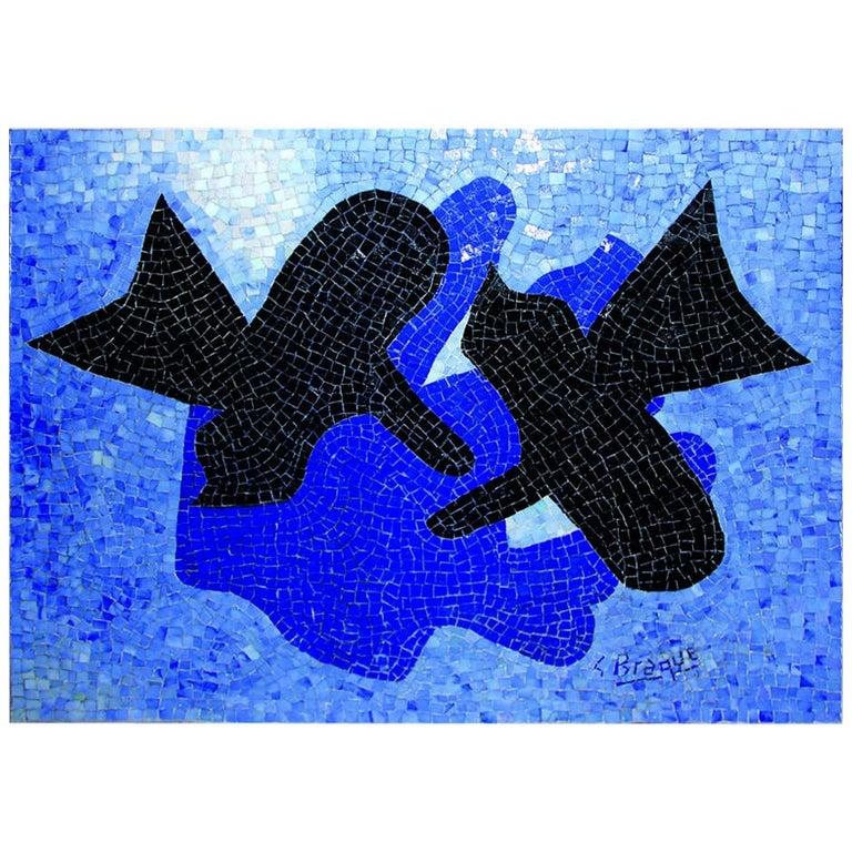 Beautiful Mosaic after Georges Braque.

Signed and numbered.
Edition of IV.
Dimensions: 120 x 160 cm.

Mosaic executed by Heidi Melano (one of the most important French Mosaist, she collaborated with Chagall, Braque, Modigliani).

This