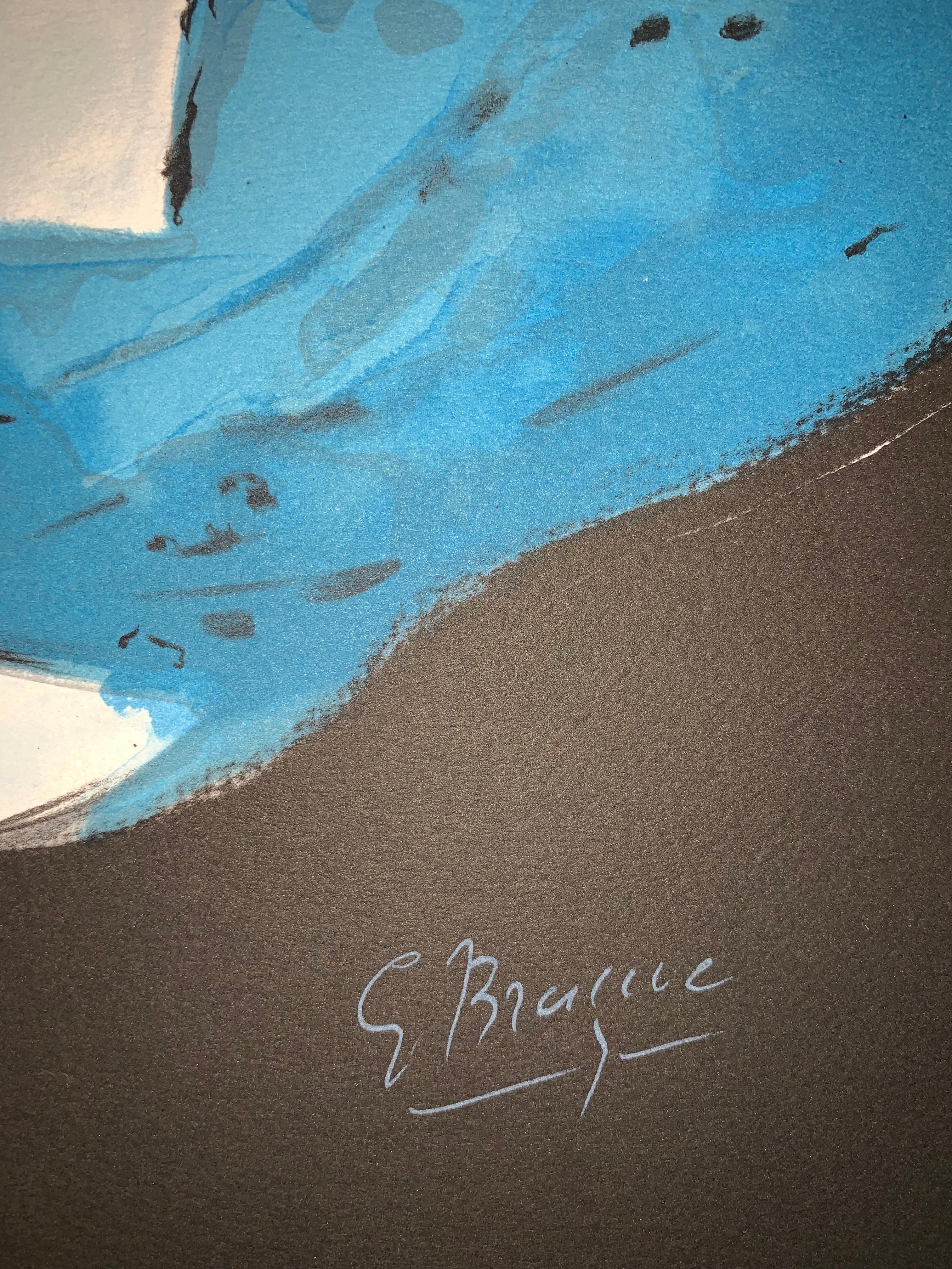Aegle – nach Georges Braque – Lithographie – 1988 – Figurative Druck – Print von (after) Georges Braque