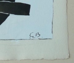 Uccelli neri - Litografia - 1956