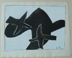 Black Birds - Lithograph - 1956