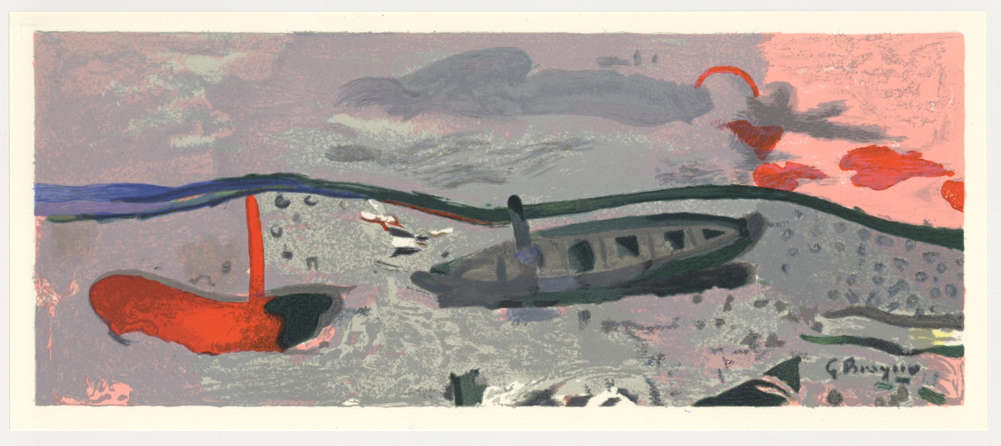 „Bord de mer“-Lithographie