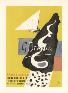 Retro "Braque Graveur" lithograph poster