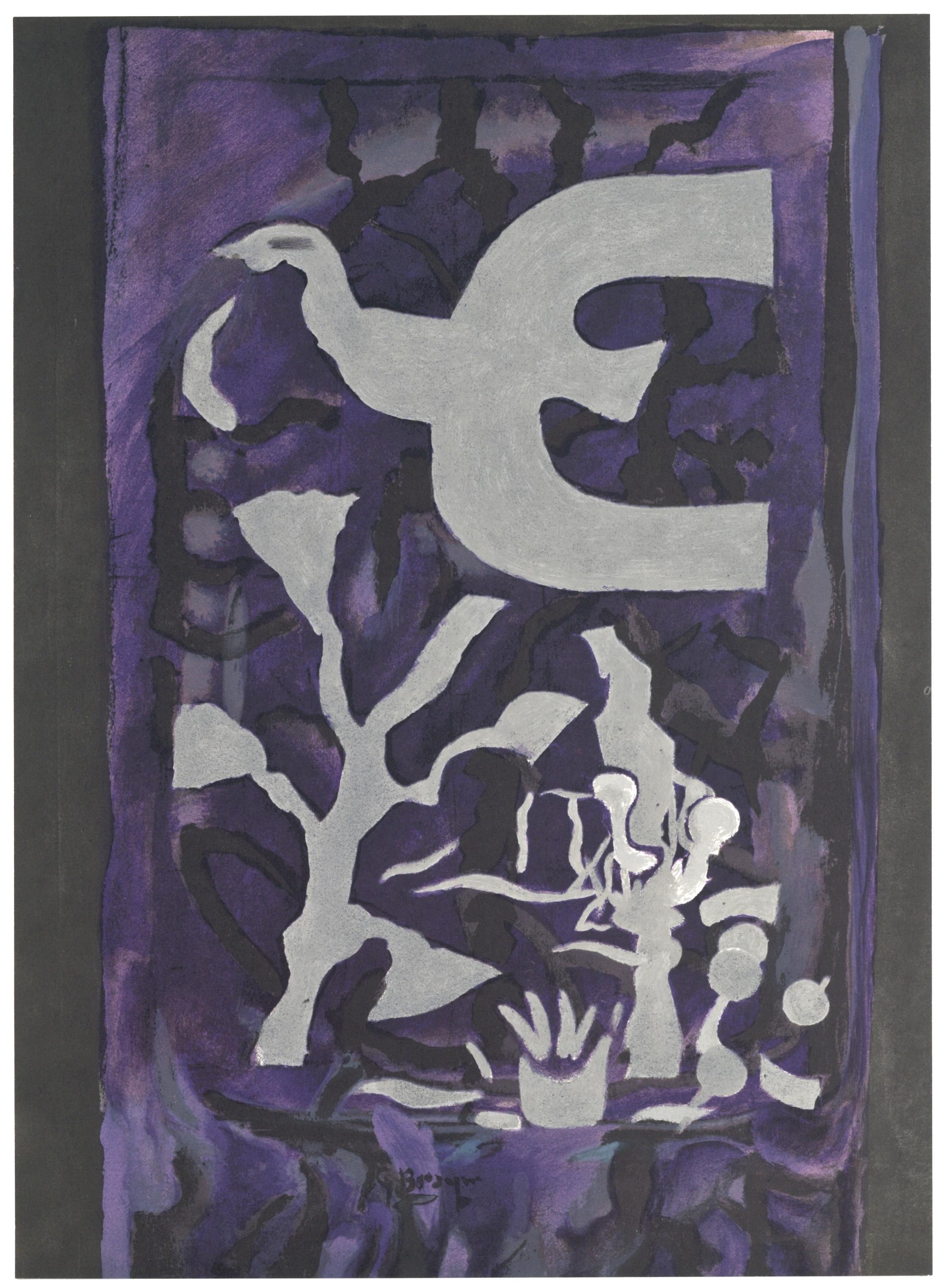 Lithographie « Chapelle St. Bernard » - Print de (after) Georges Braque