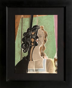 Figure (Fragment), Cubist Portrait by Georges Braque