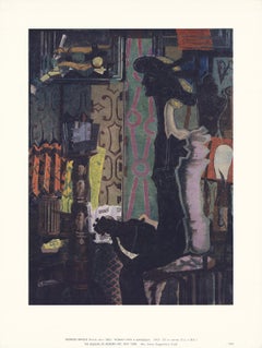 Georges Braque-Woman with a Mandolin-24" x 18"-Poster-1952-Cubism-Multicolor