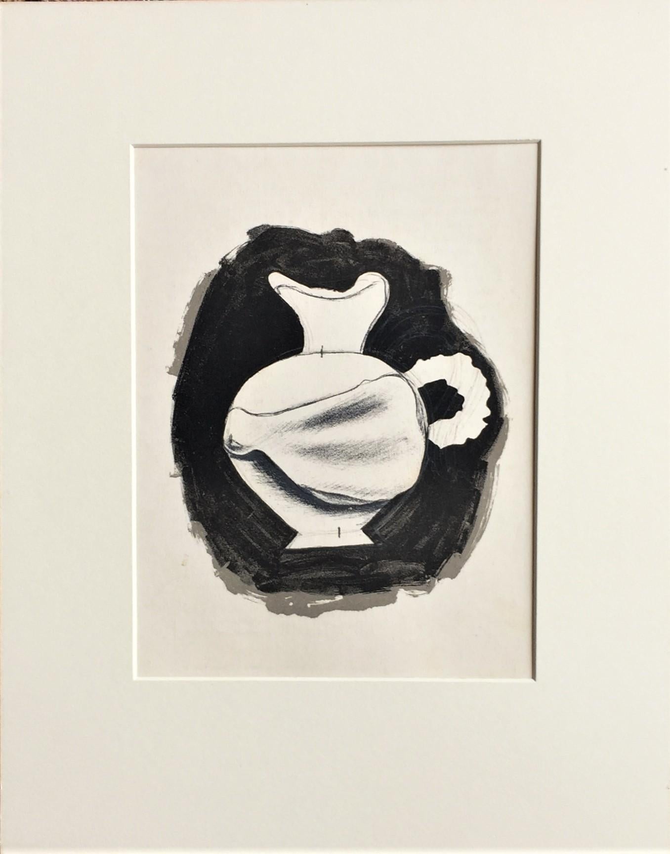 Grecian Urn. - Gray Landscape Print by (after) Georges Braque