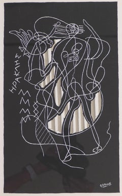 Herakles - Original lithograph After G. Braque - 1951