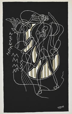 Herakles - Original Lithograph After G. Braque - 1951