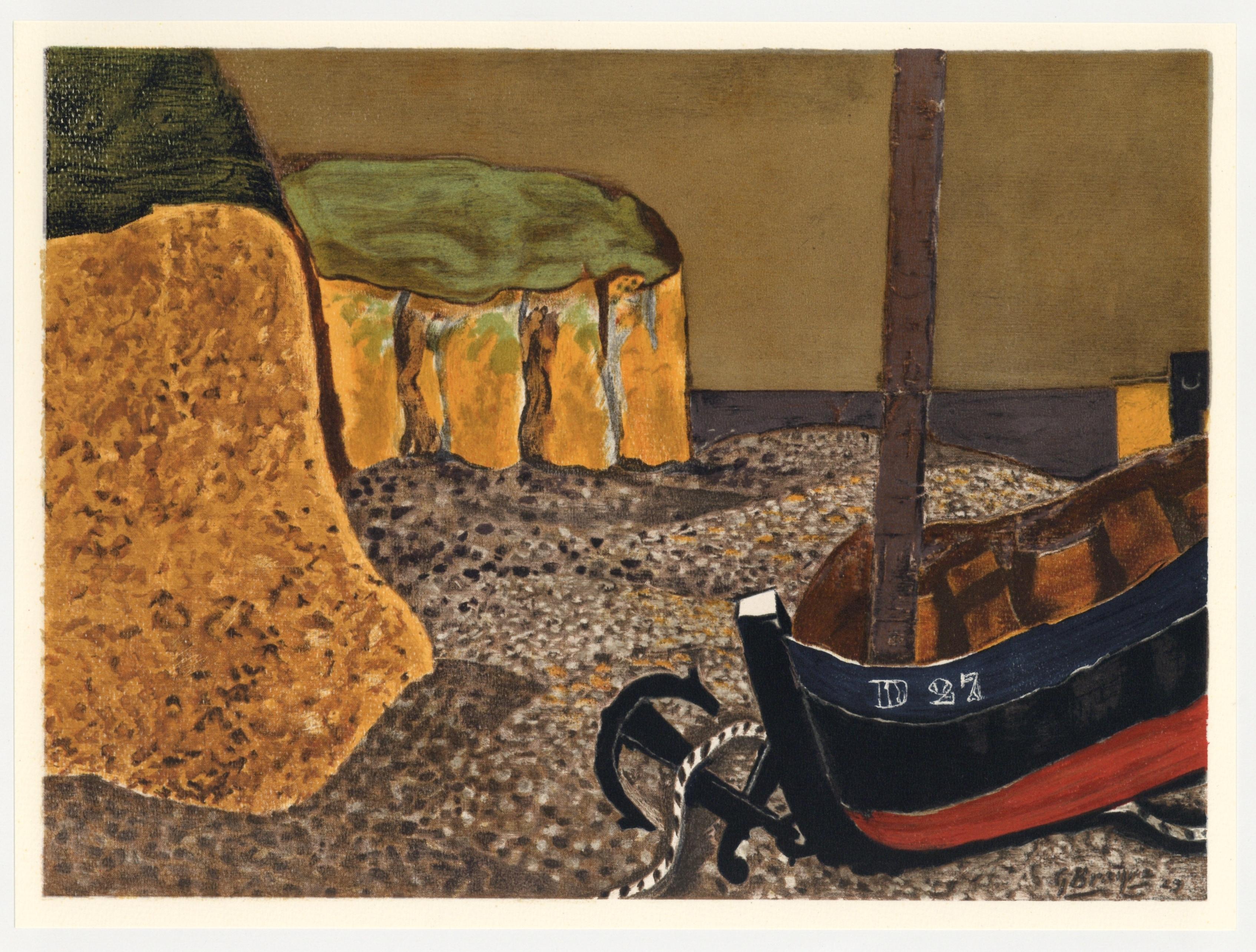 "litografia "La barcaccia D 27 - Print di (after) Georges Braque