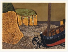 "Die Barke D 27" Lithographie