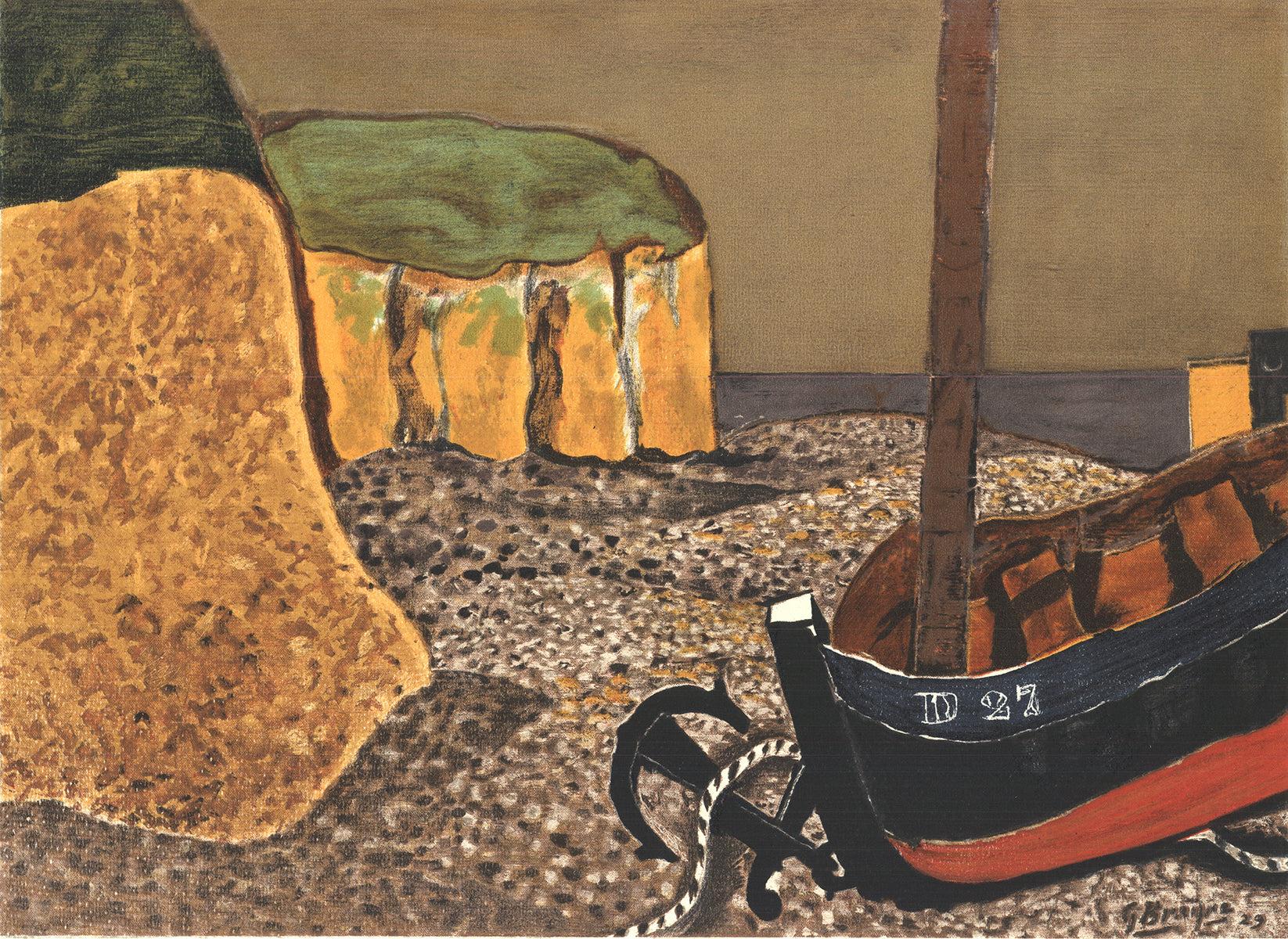 La Barca DLM27 - Landscape Print Marrón de (after) Georges Braque