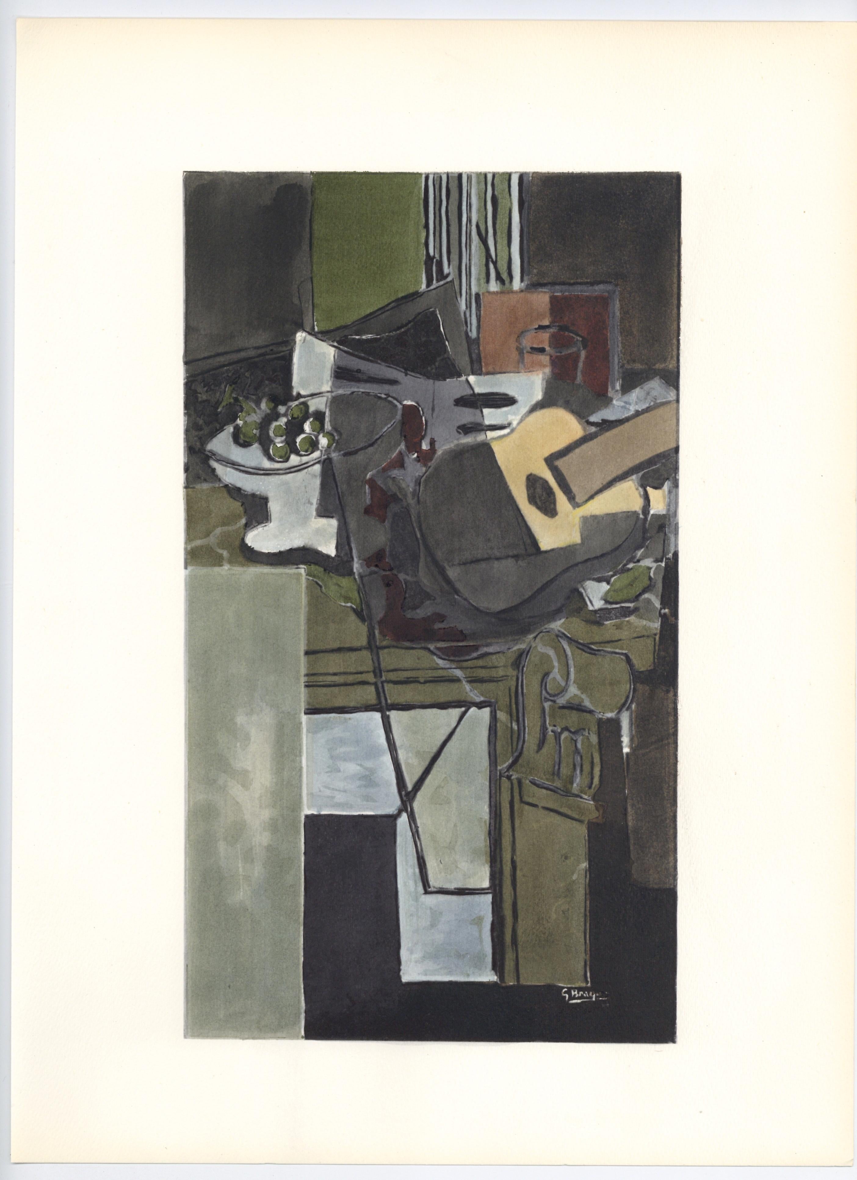 "La cheminee" pochoir - Print by (after) Georges Braque