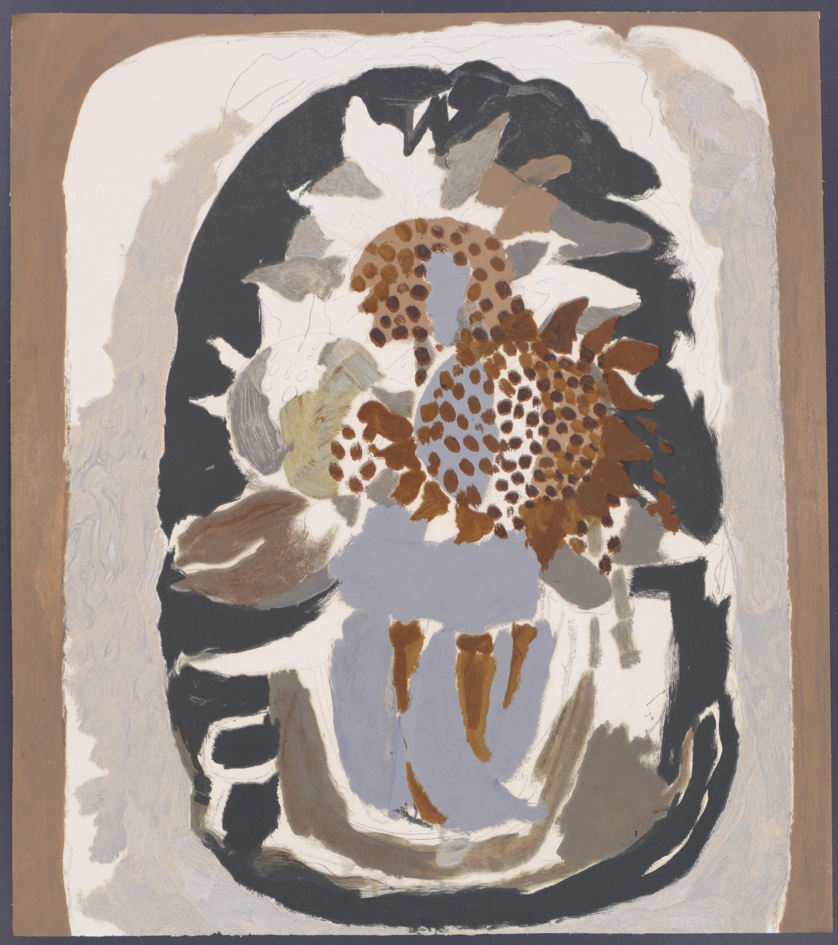 Le Repos - Litografía original según G. Braque - 1967