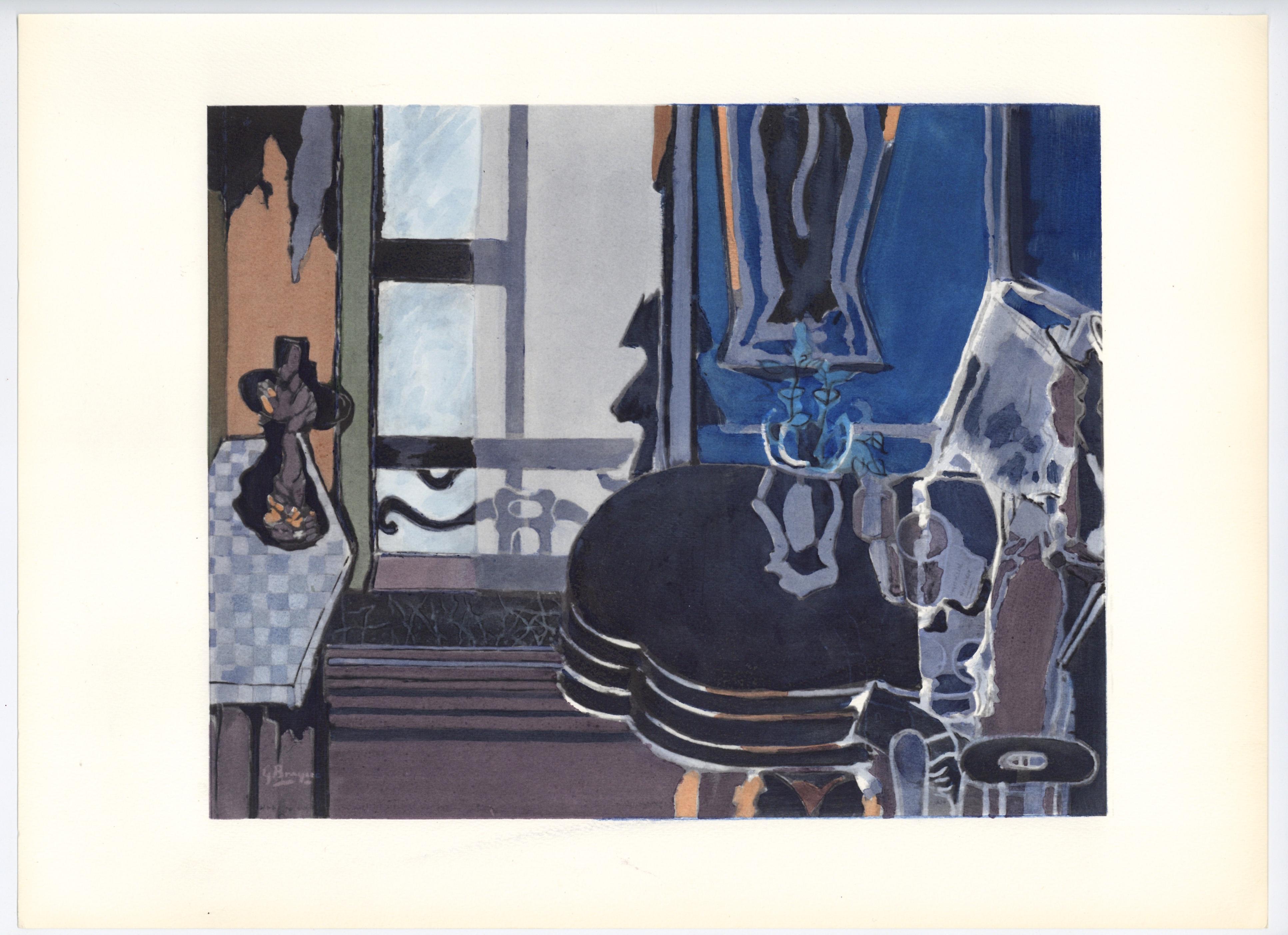 „Le salon“-Pochoir – Print von (after) Georges Braque