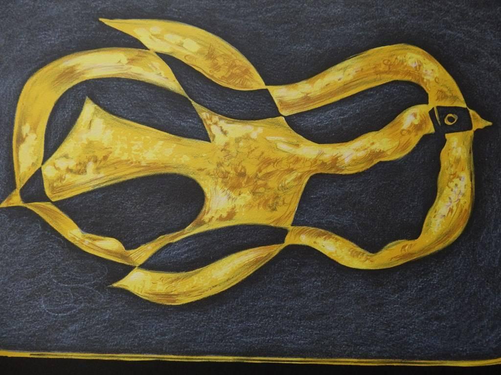 Leda e il Cigno - litografia - 399 copie - Print Cubismo di (after) Georges Braque