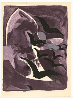 "Les oiseaux de nuit" lithograph