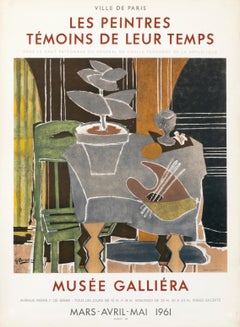 "Les Peintres Temoins de leurs Temps" Vintage Braque French Exhibition Poster