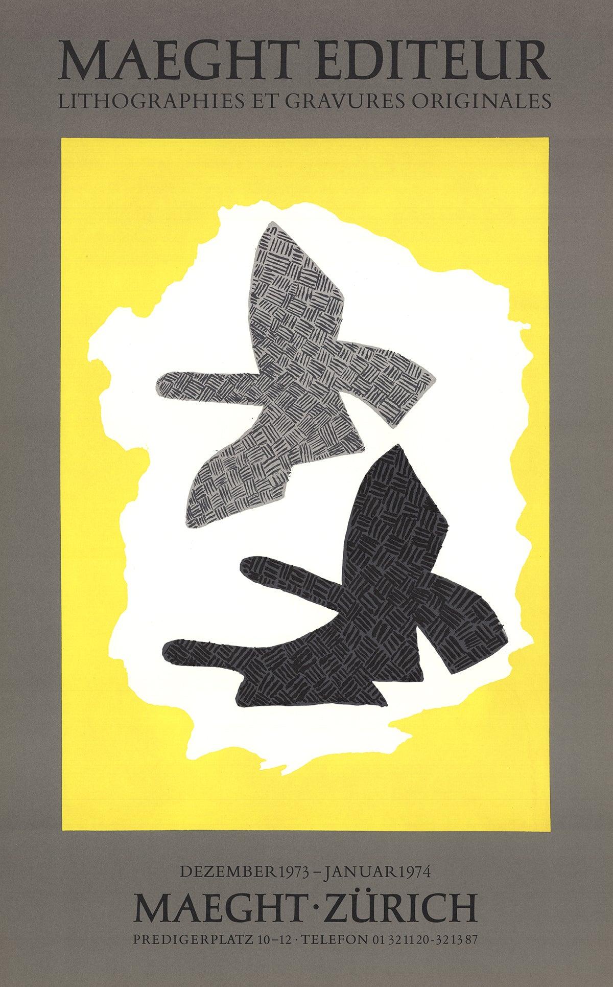 (after) Georges Braque Abstract Print - Lithographies chez Maeght Zurich