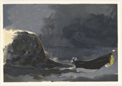 Lithographie „Marine noire“