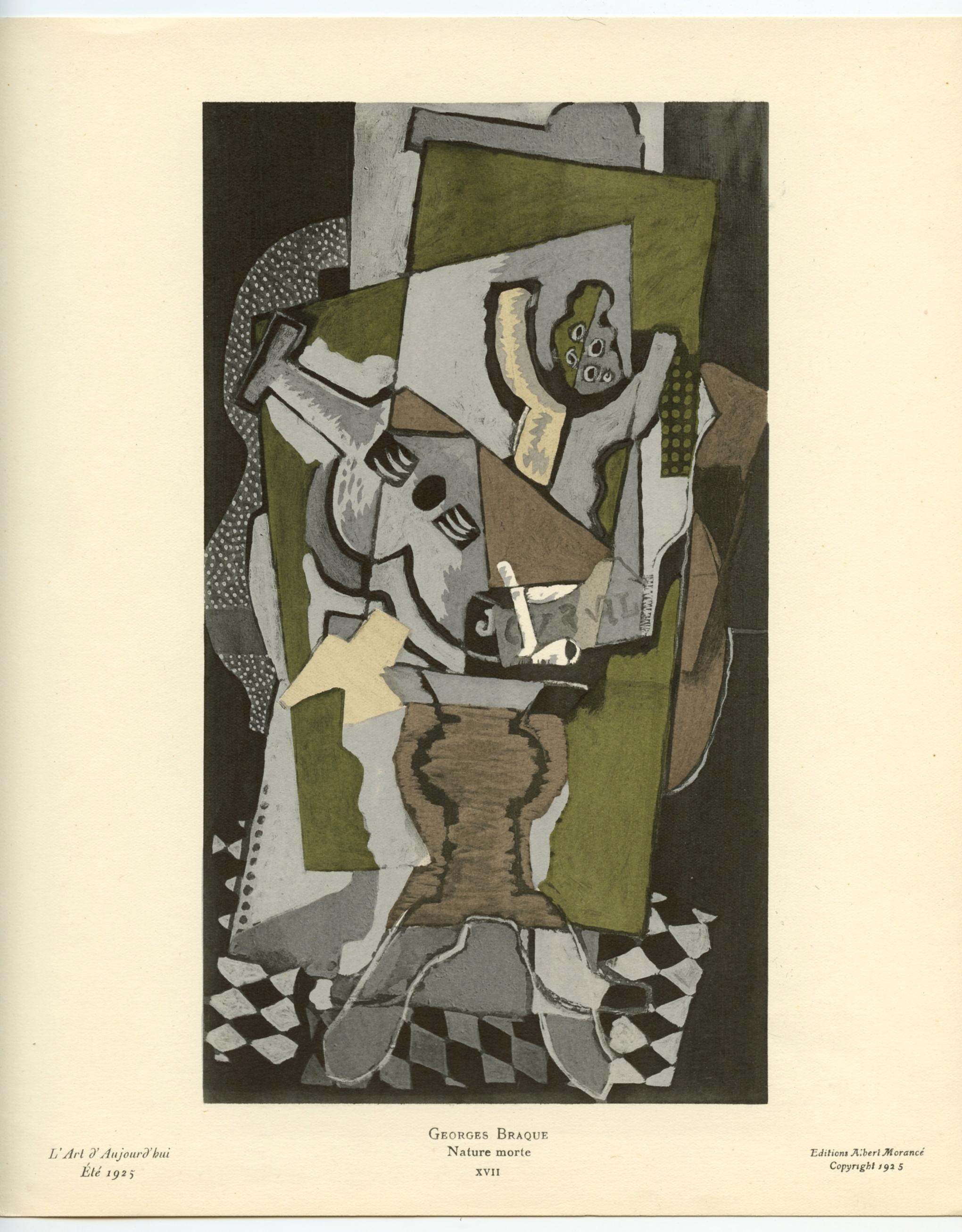 Medium: pochoir (after the watercolor). Printed in 1925 and published in Paris by Albert Morance for 