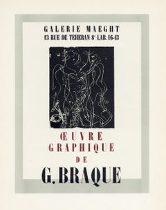 Vintage "Oeurve Graphique" lithograph poster