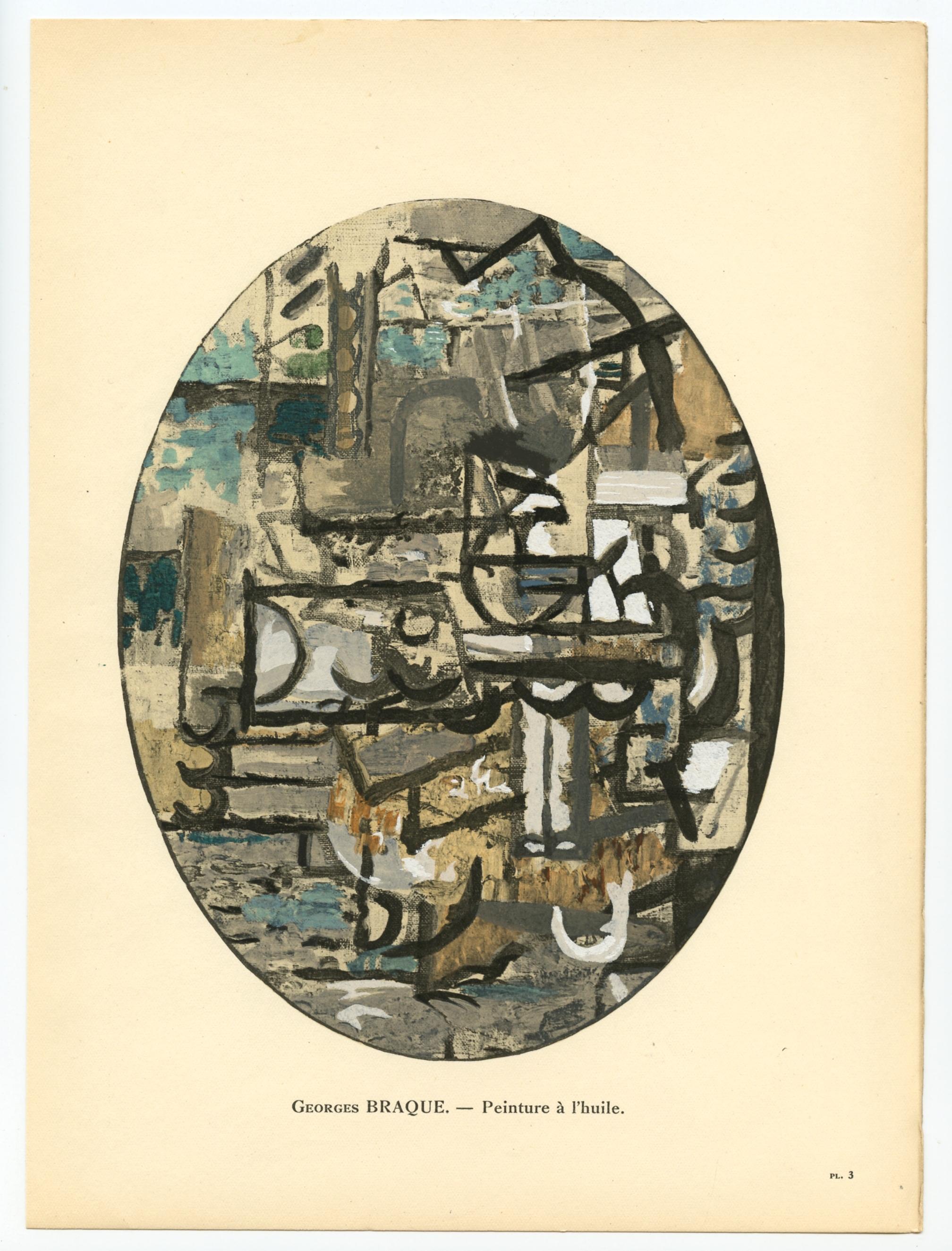 Medio: pochoir (después de la pintura al óleo). Impreso en París en 1929 en el taller de Daniel Jacomet para L'Art Cubiste. Tamaño de la imagen: 193 x 150 mm (7 1/2 x 6 pulgadas). Una inscripción debajo de la imagen identifica al artista. No