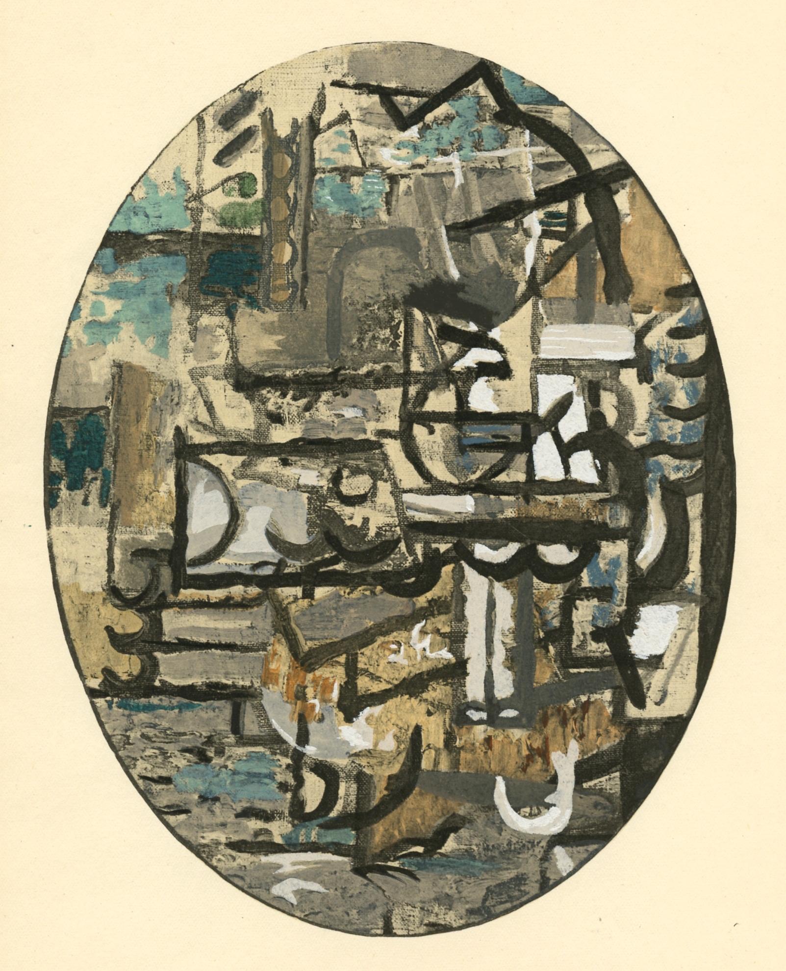 pochoir - Print by (after) Georges Braque