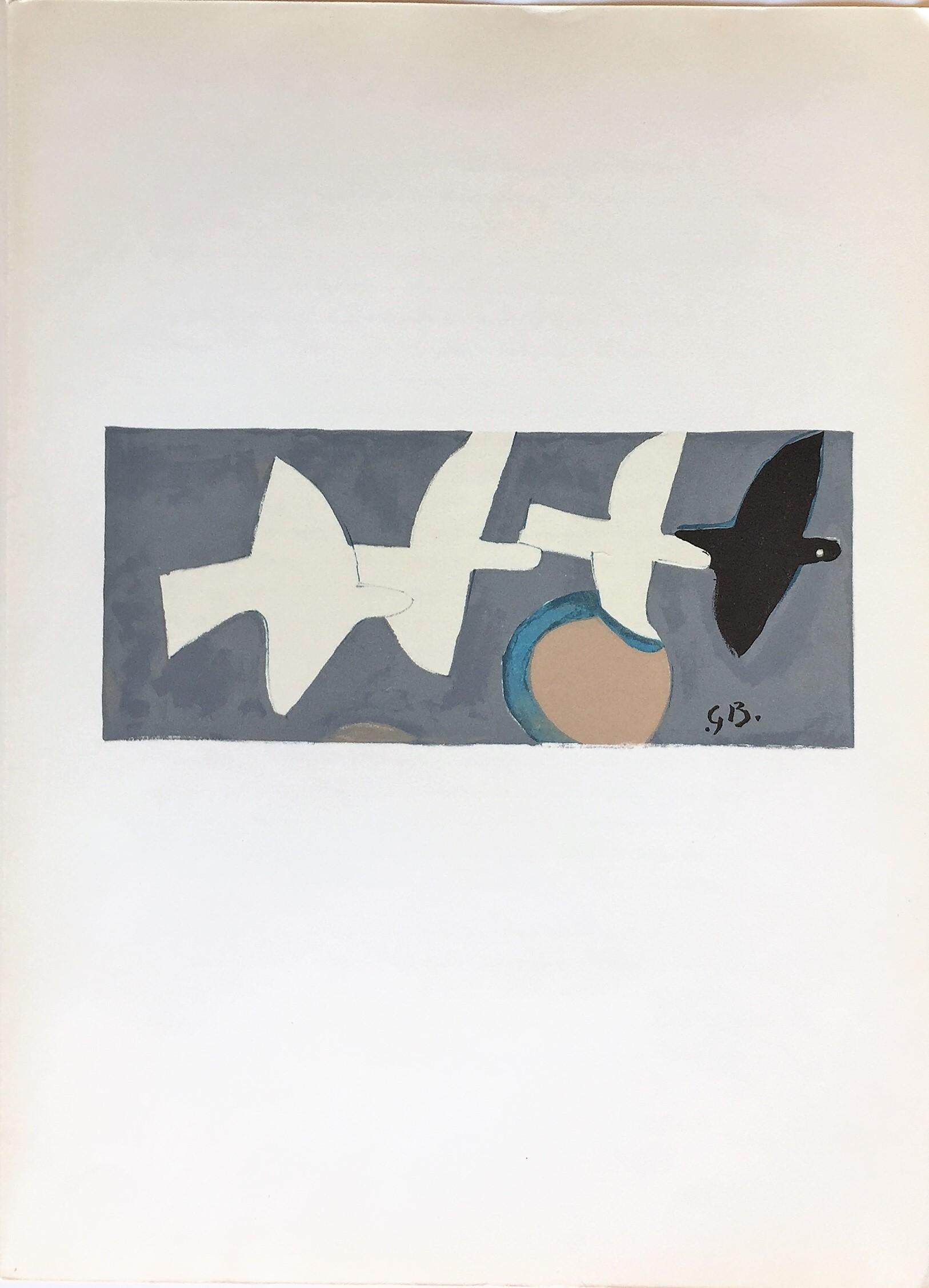Quatre oiseaux (Four Birds) - Print by (after) Georges Braque