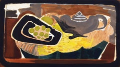 Teapot and Grapes - Still Life