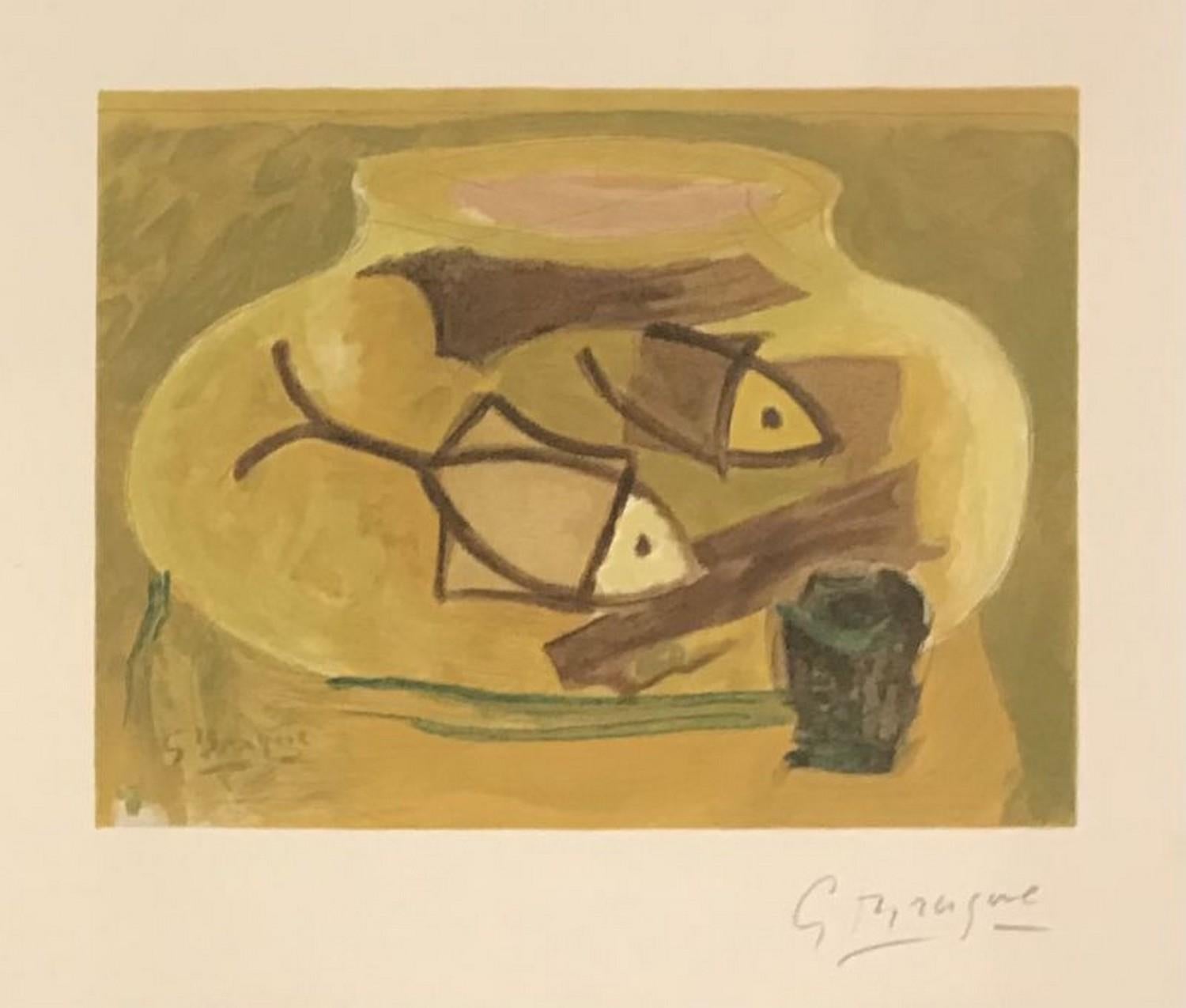 (after) Georges Braque Abstract Print – Eine Abenteuerreise nach der Methode 