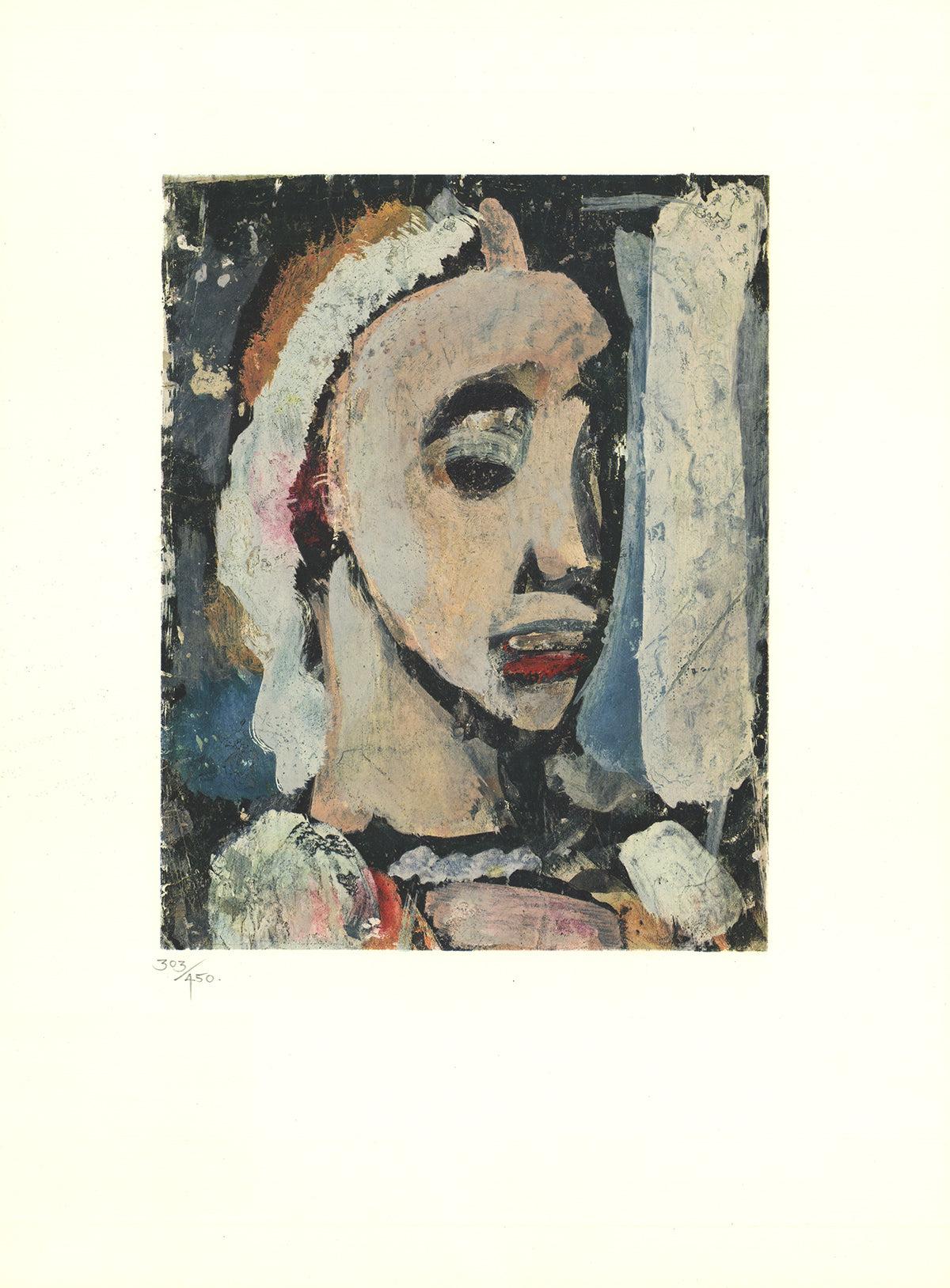 (after) Georges Rouault Portrait Print - Nenigne Portrait