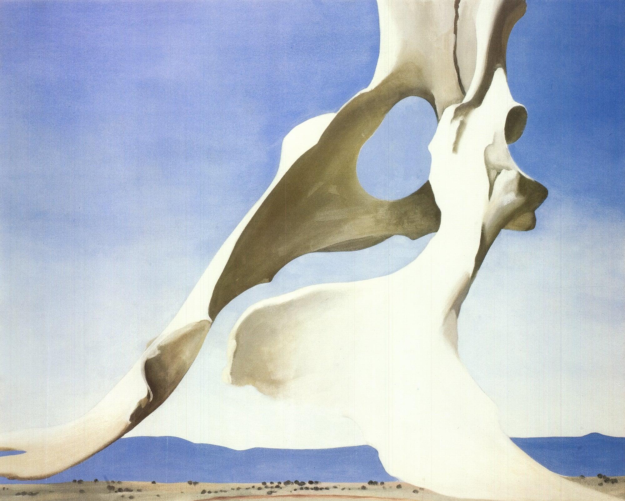 Pelvis en la distancia - Still-Life Print Azul de (after) Georgia O'Keeffe