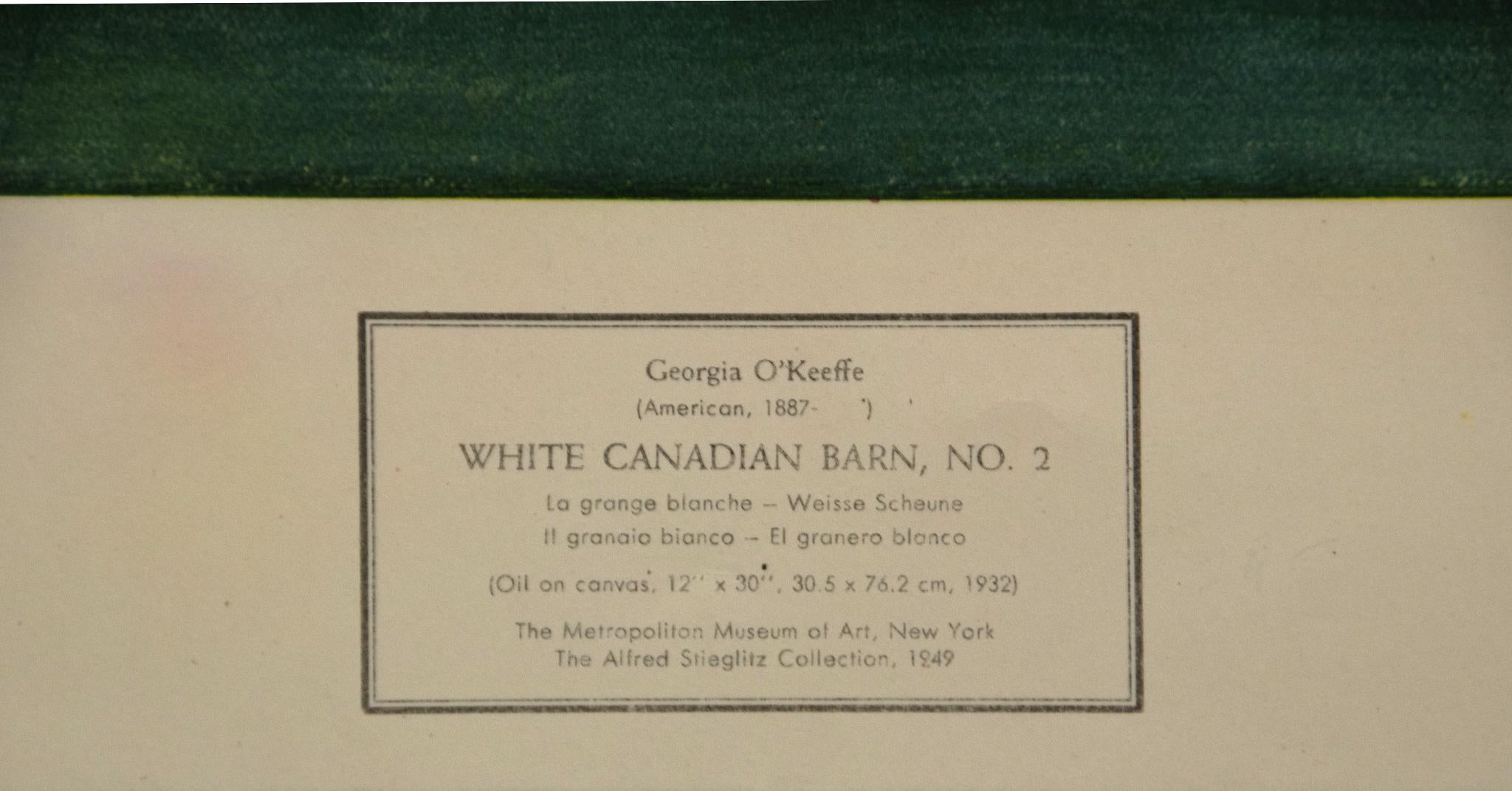 (after) O'Keeffe "White Canadian Barn, NO. 2" O